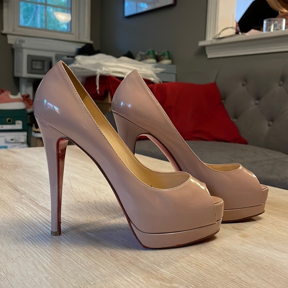 Christian Louboutin Shoes - Louboutin Altadama 140MM Nude Patent - 37